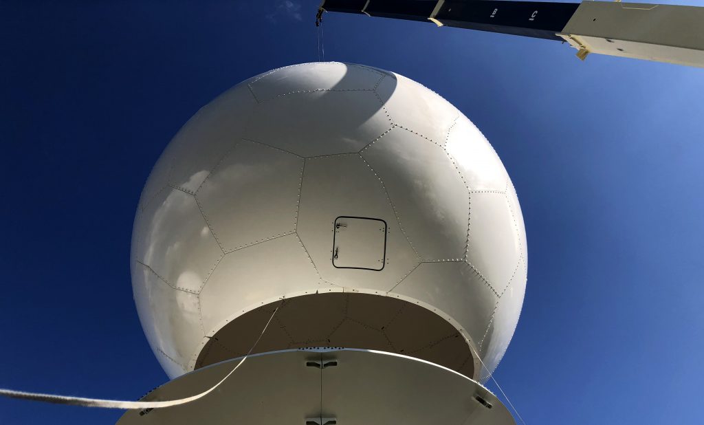 Radome protecting TT&C Antenna